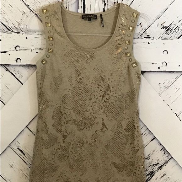 Jane & John Bling Snake Skin Print Top LNC - Picture 3 of 6